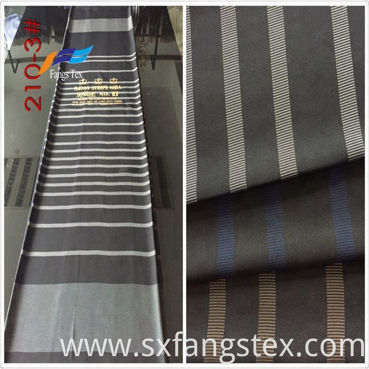 Warmly Polyester Rayon Nida Dubai Striped Knitted Fabrics